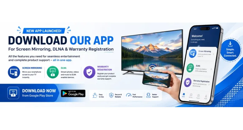 Download Our New App SOLID TV BOX for Screen Mirroring, DLNA & Warranty Registration
